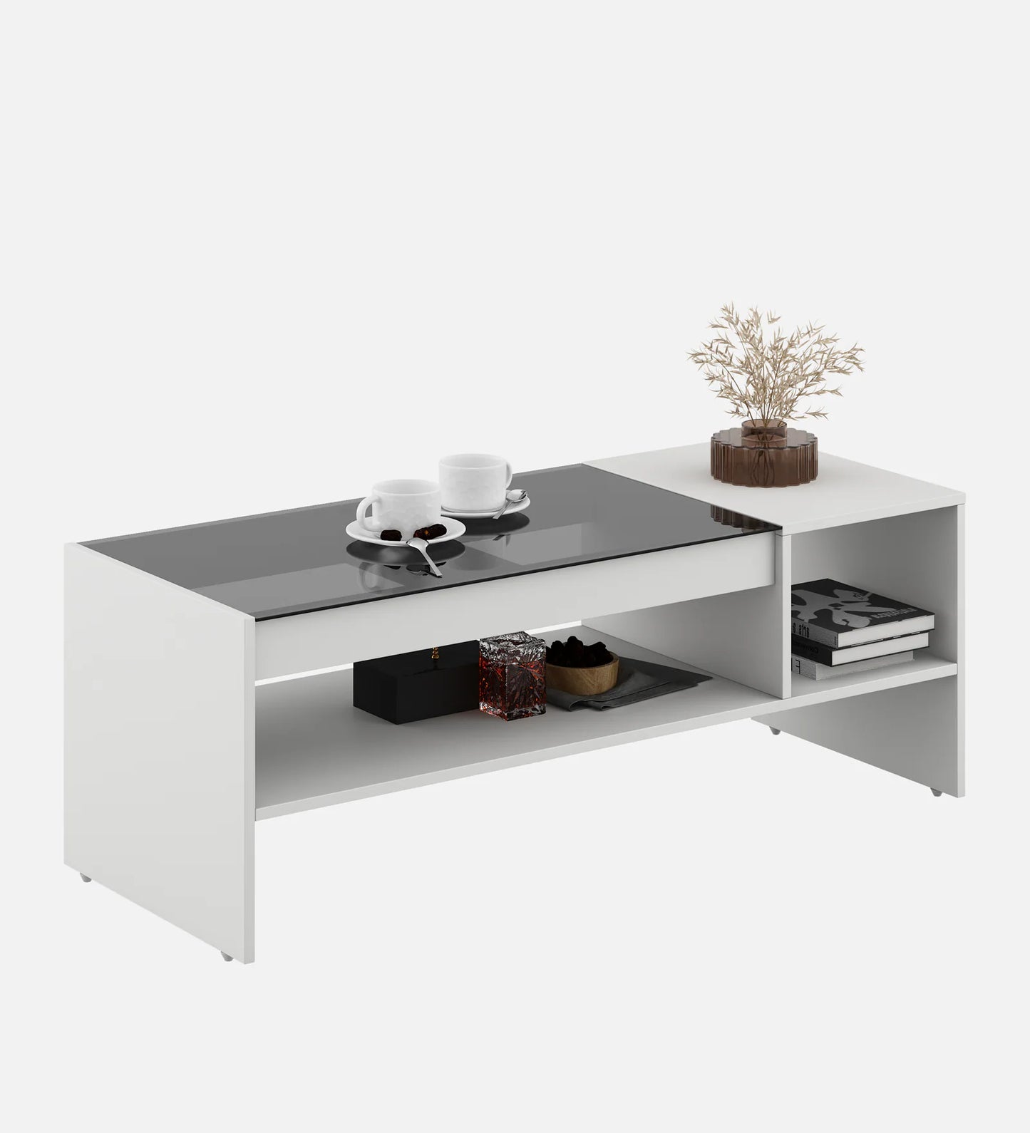 OmkarWood LuxeMod Engineered Wood Coffee Table
