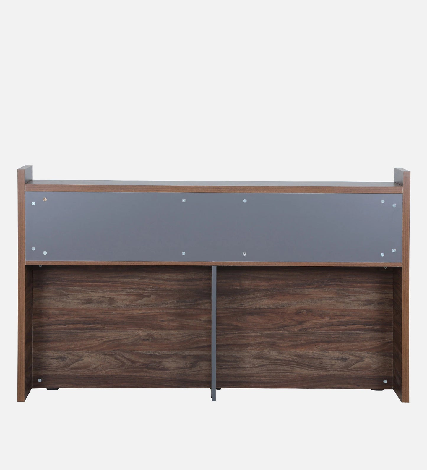 OmkarWood Serenity Queen Bed – Natural Walnut Finish with Box & Headboard Storage