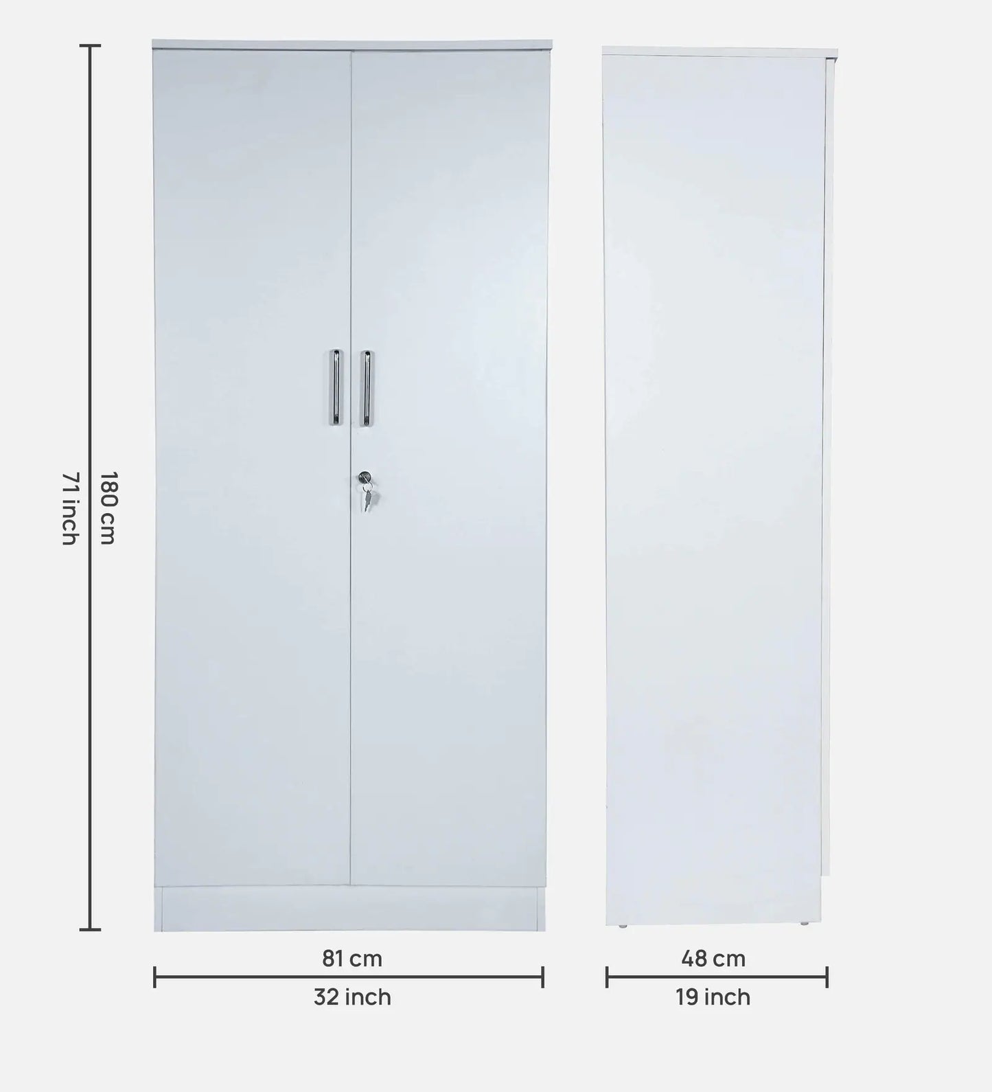Liora 2-Door Wardrobe With Drawer