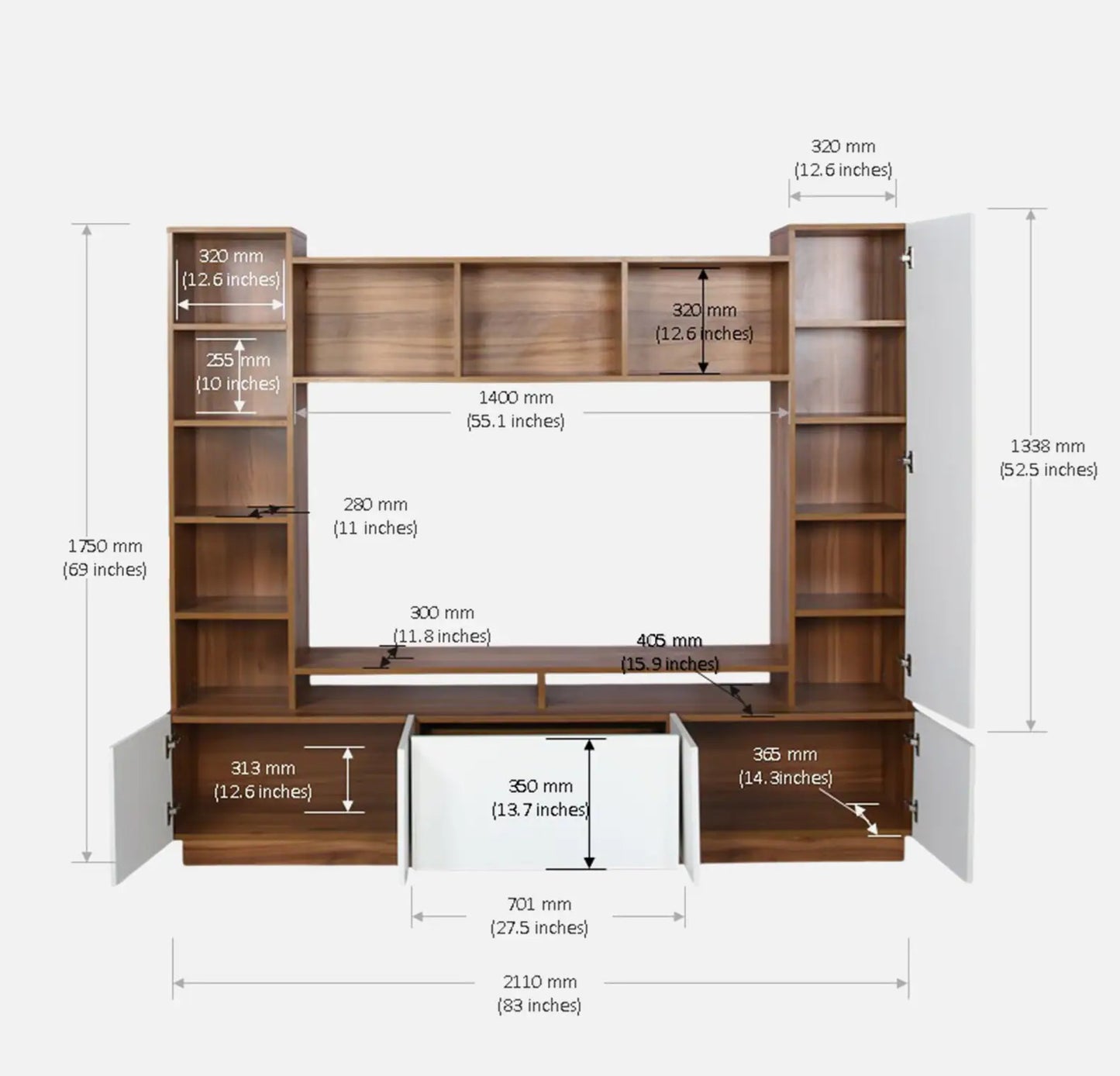 Elegance Plus Premium Engineered Wood TV Unit