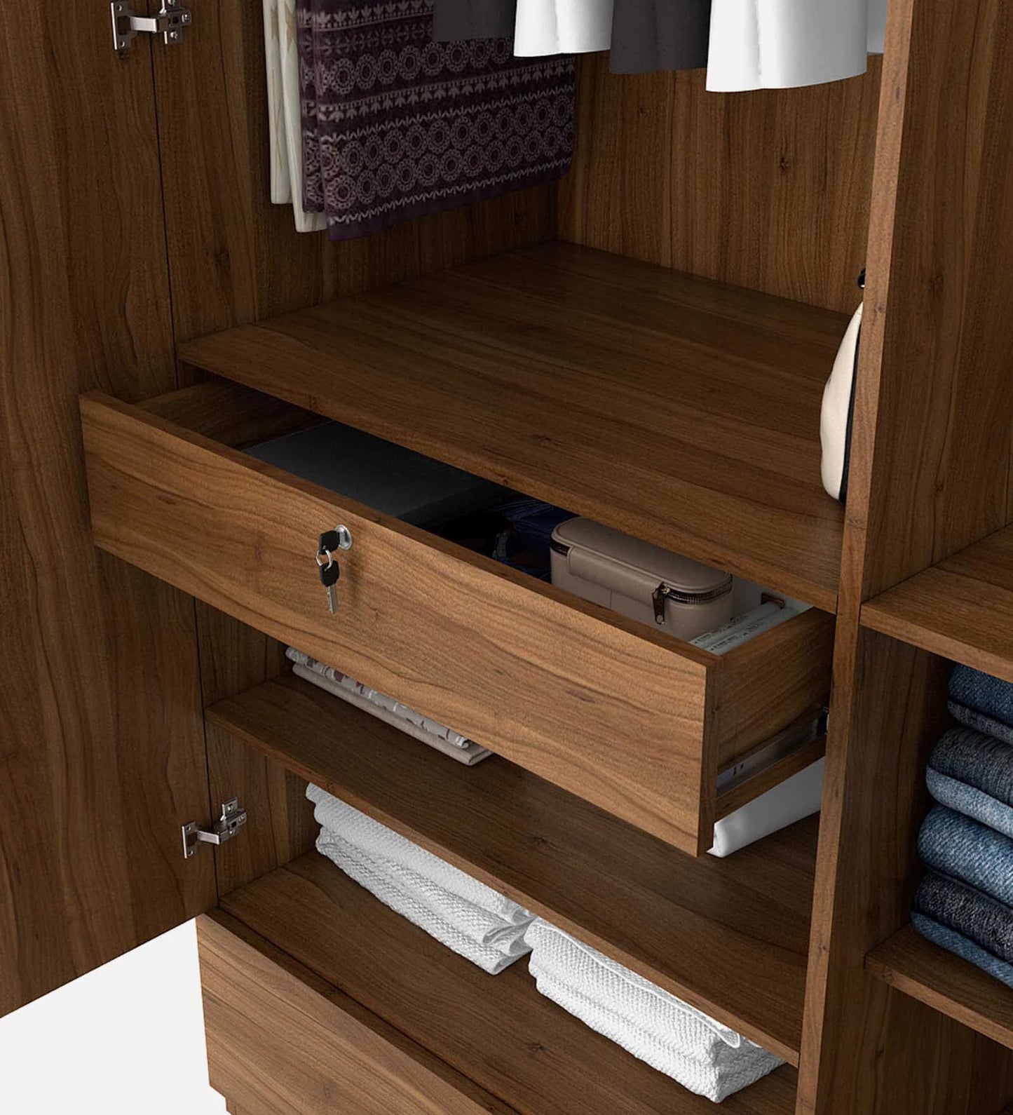 Eleganza Premium Engineered Wood Wardrobe