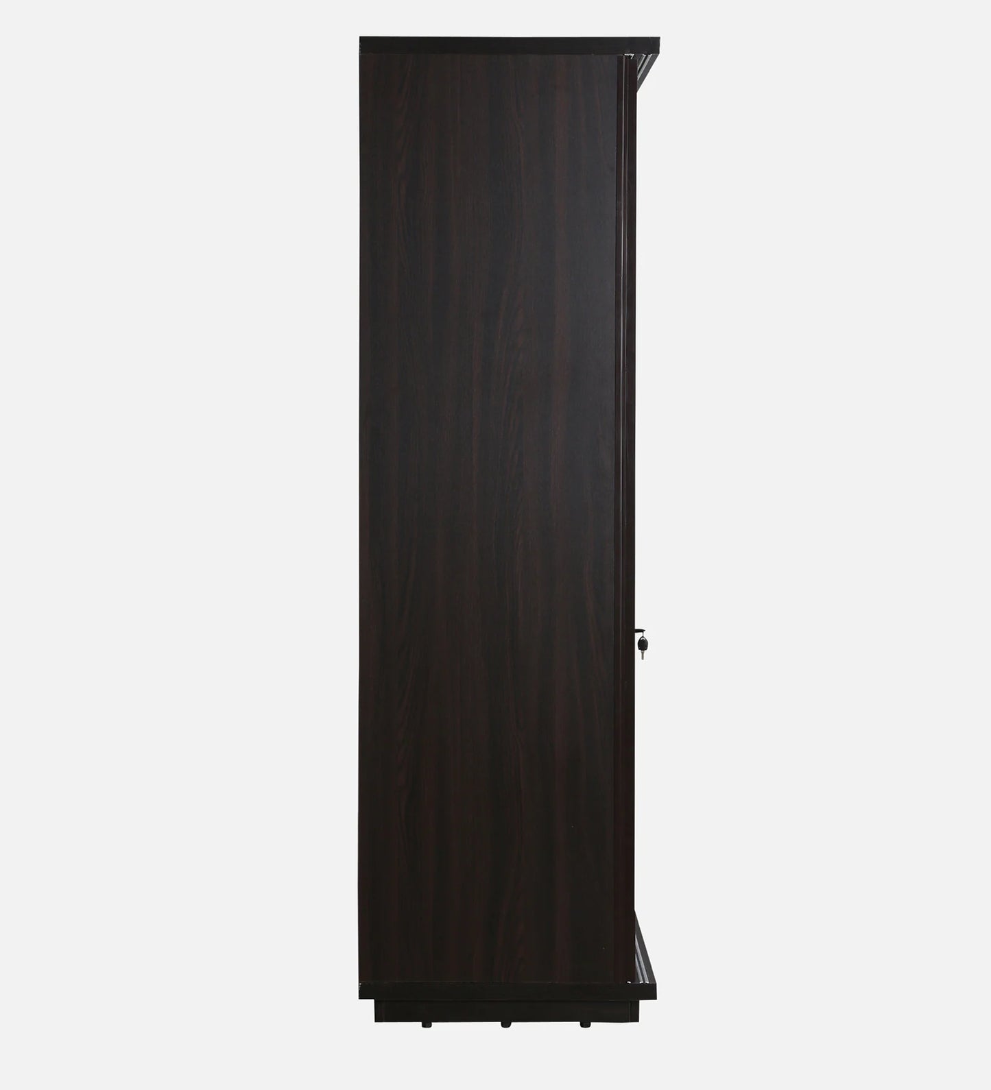 OmkarWood AuraMax Sliding Door Wardrobe – Basalt Grey High Gloss Finish