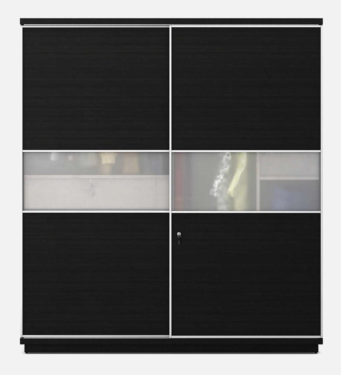 Omkarwood Zenix Premium Sliding Door Wardrobe – Wenge Melamine Finish