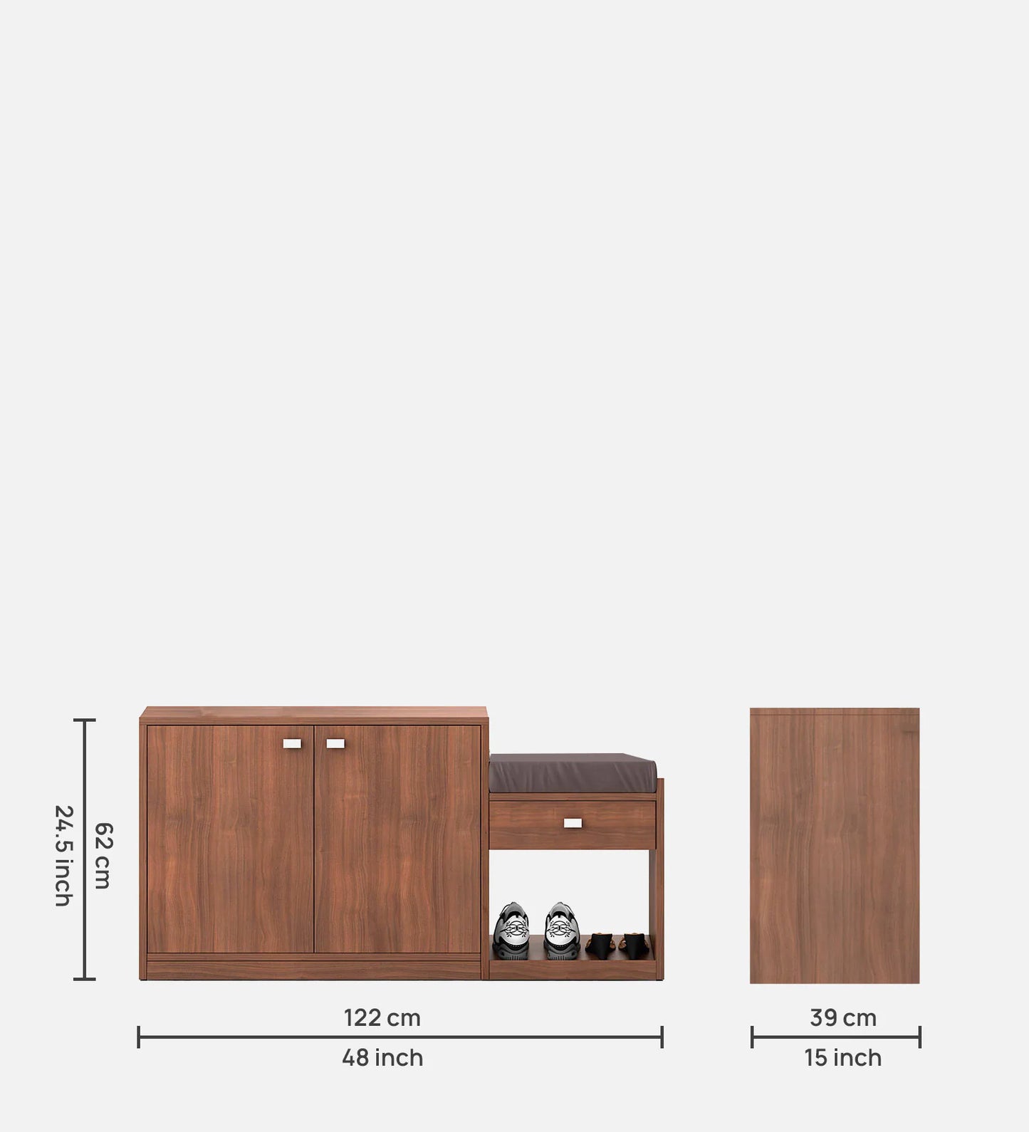 Elmora Entryway Premium Enginneredwood Shoe Cabinet & Bench