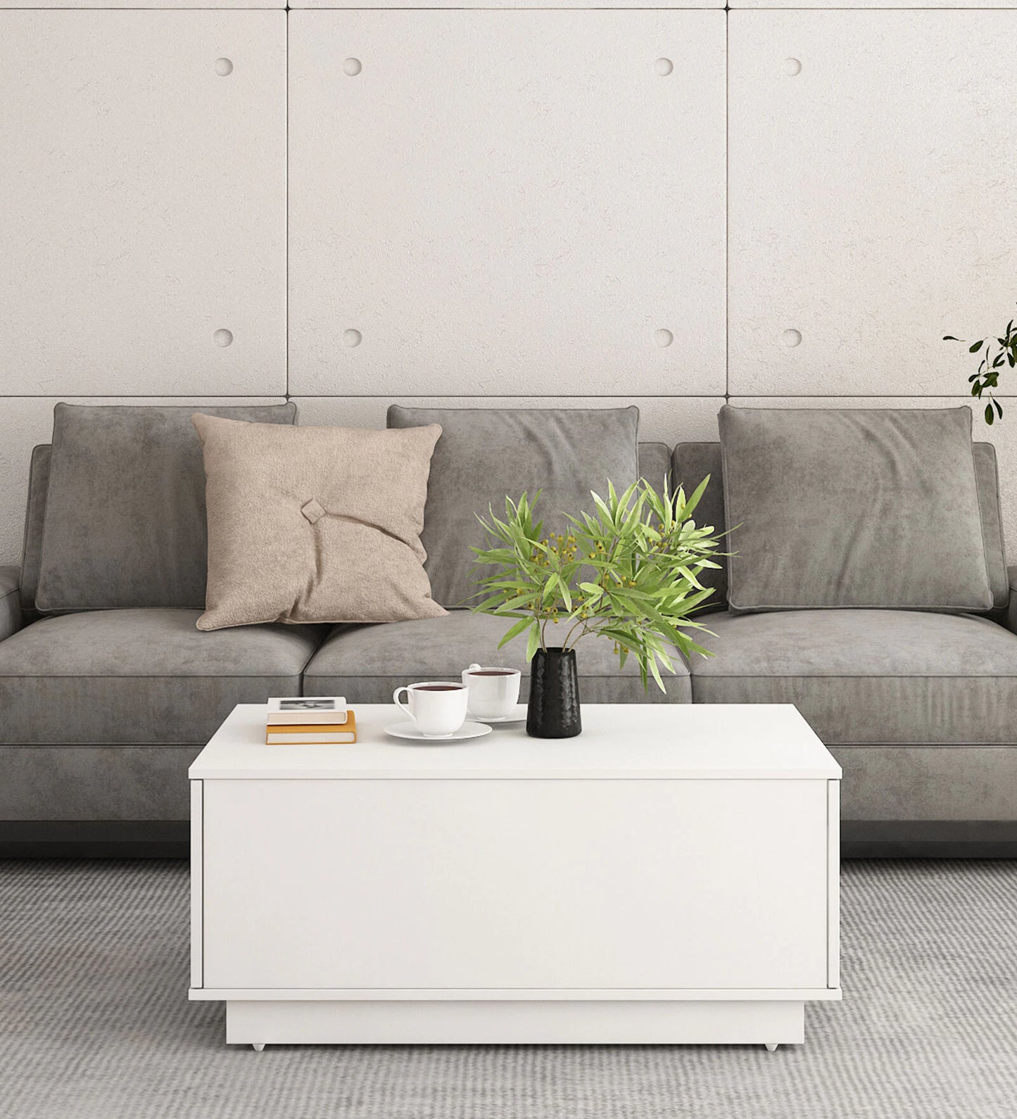 Omkarwood VERTEX Premium Engineered Wood Coffee Table