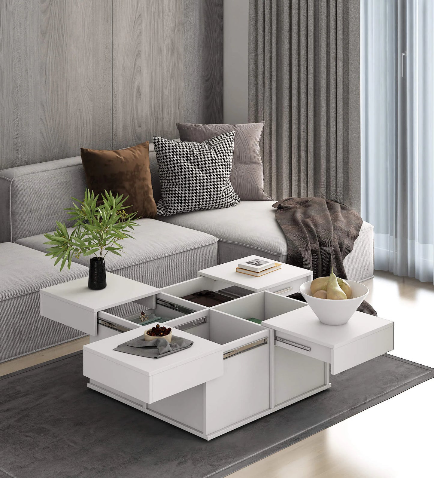 Omkarwood Elevate – Modular Smart Coffee Table