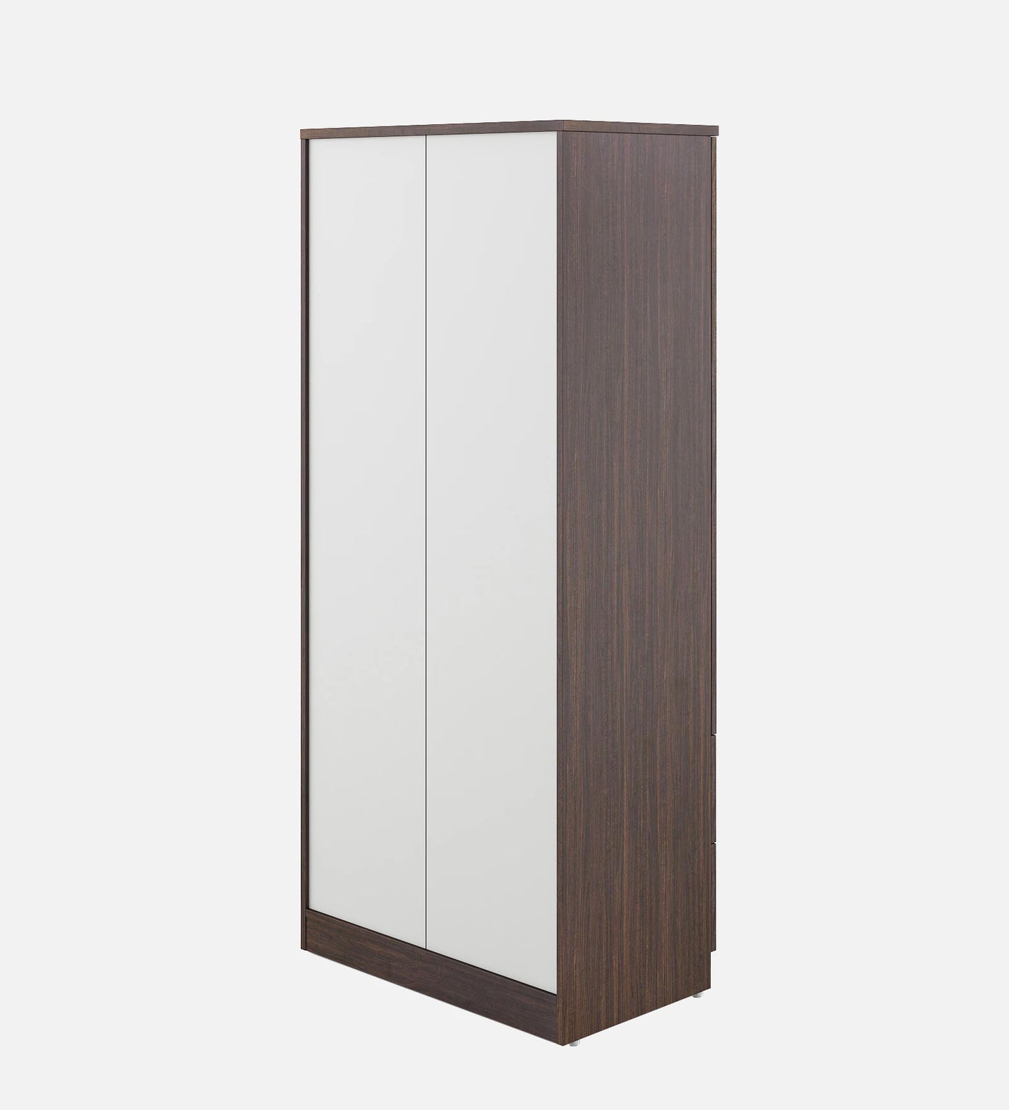 Omkarwood Rillo Premium 2-Door Engineered Wood Wardrobe with Drawer Storage