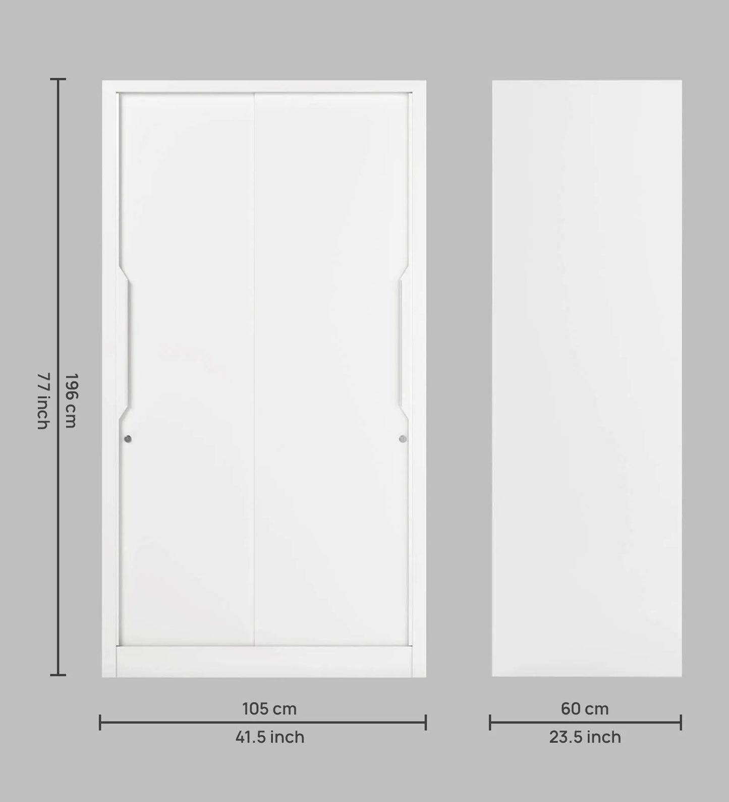 Omkarwood PrimeGlide Metal Sliding Wardrobe