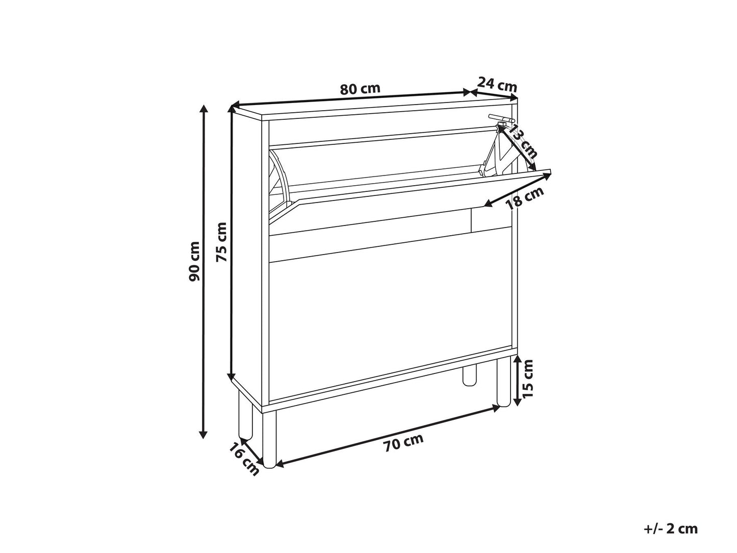 OmkarWood Solace Premium Engineered Wood Shoe Cabinet