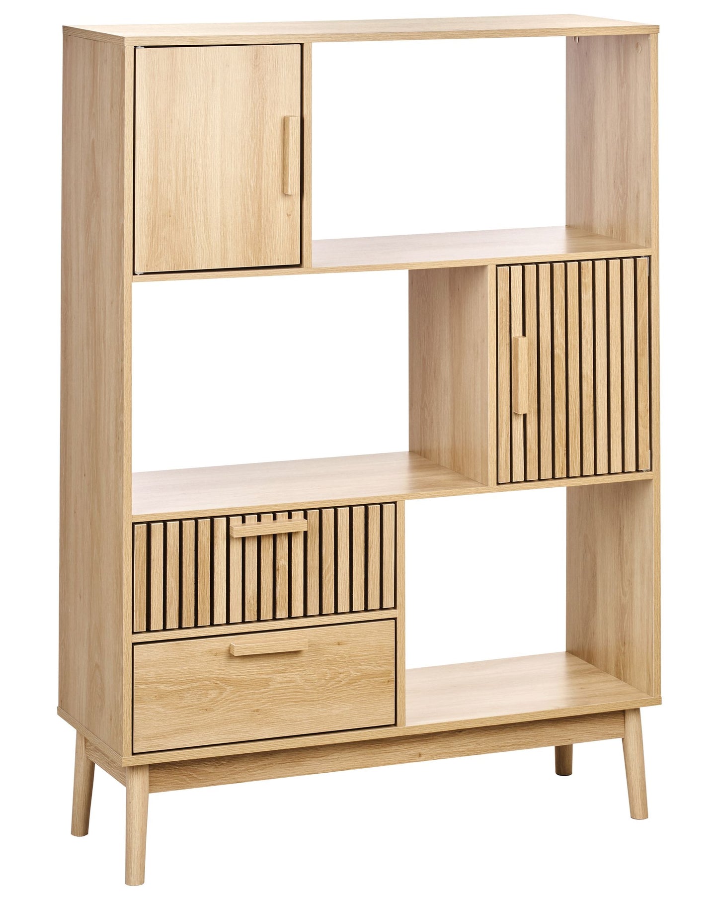 OmkarWood “Elora” Premium Engineered Wood Shelving Unit