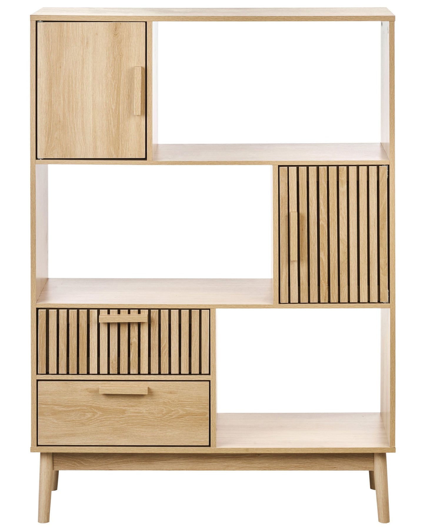 OmkarWood “Elora” Premium Engineered Wood Shelving Unit
