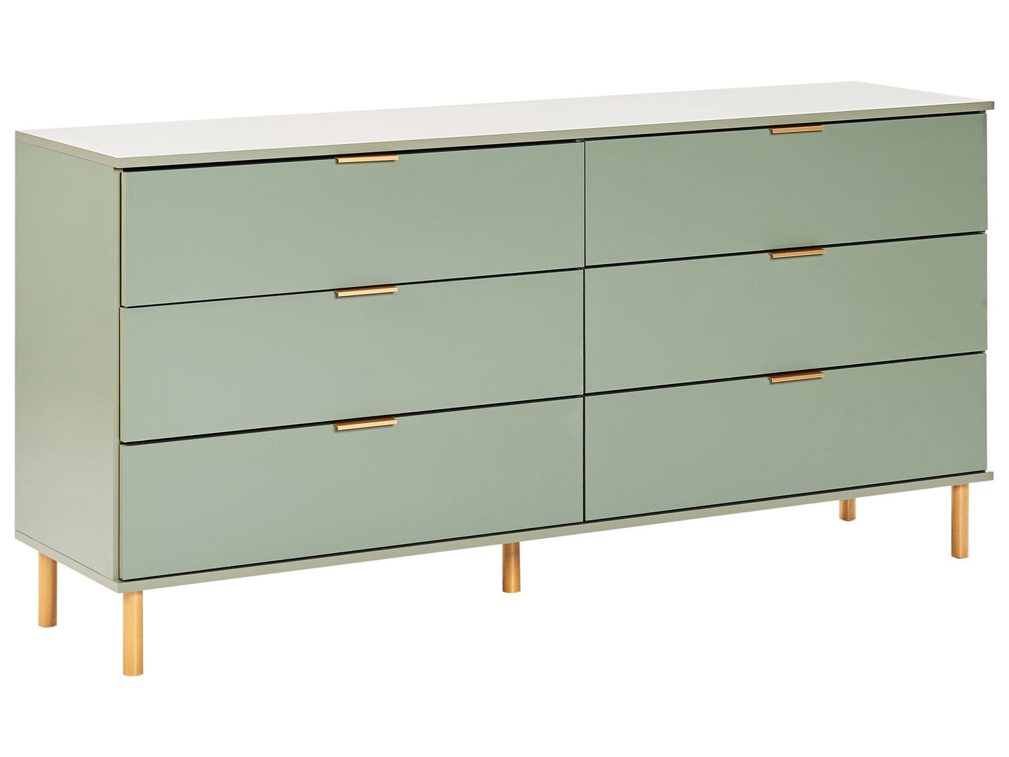 Sage Luxe 6-Drawer Sideboard by OmkarWood Furniture