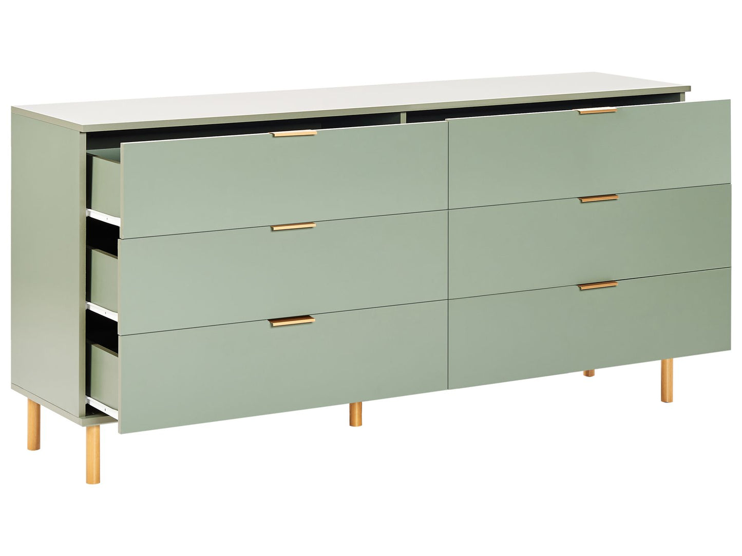 Sage Luxe 6-Drawer Sideboard by OmkarWood Furniture