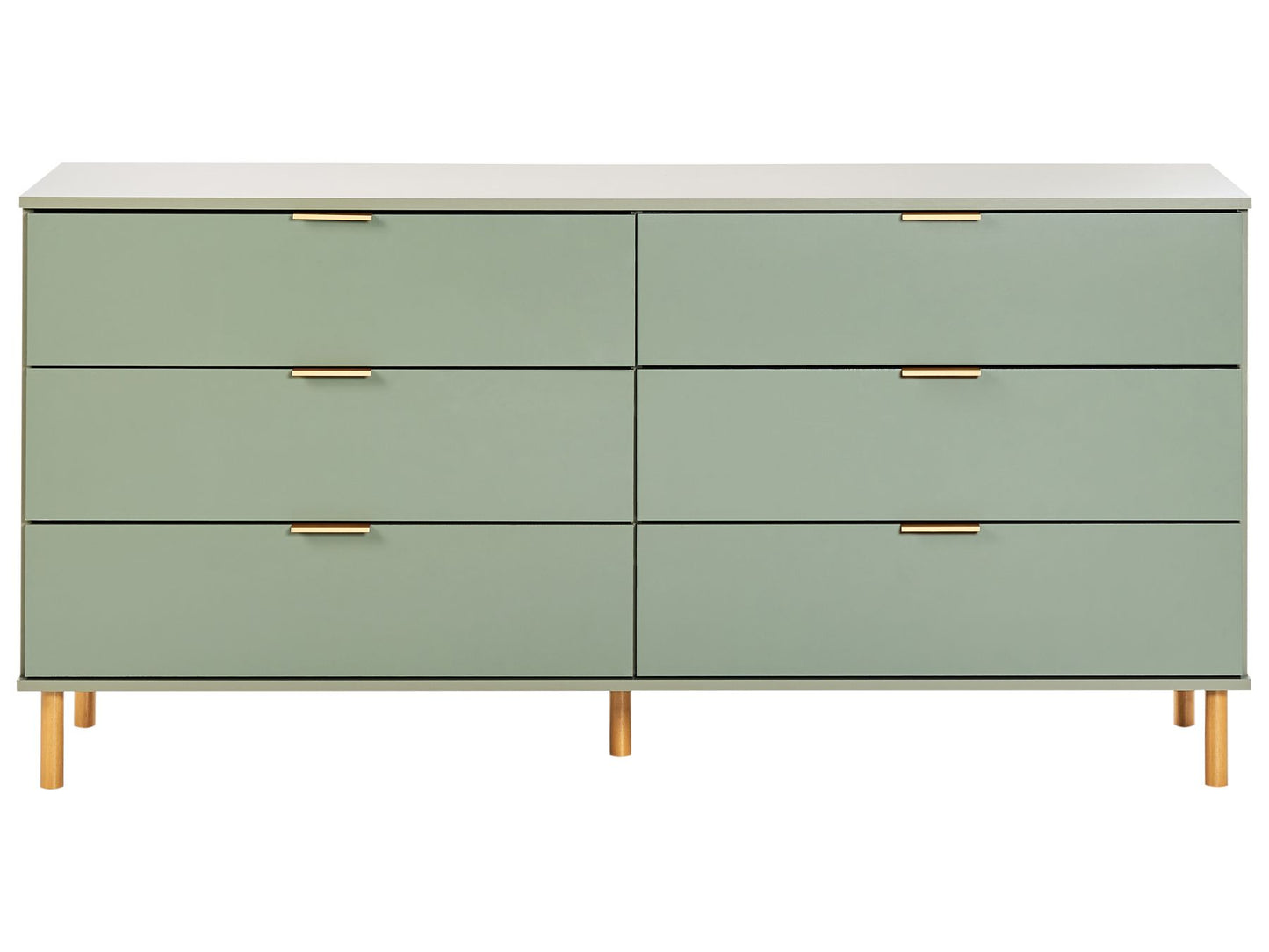 Sage Luxe 6-Drawer Sideboard by OmkarWood Furniture