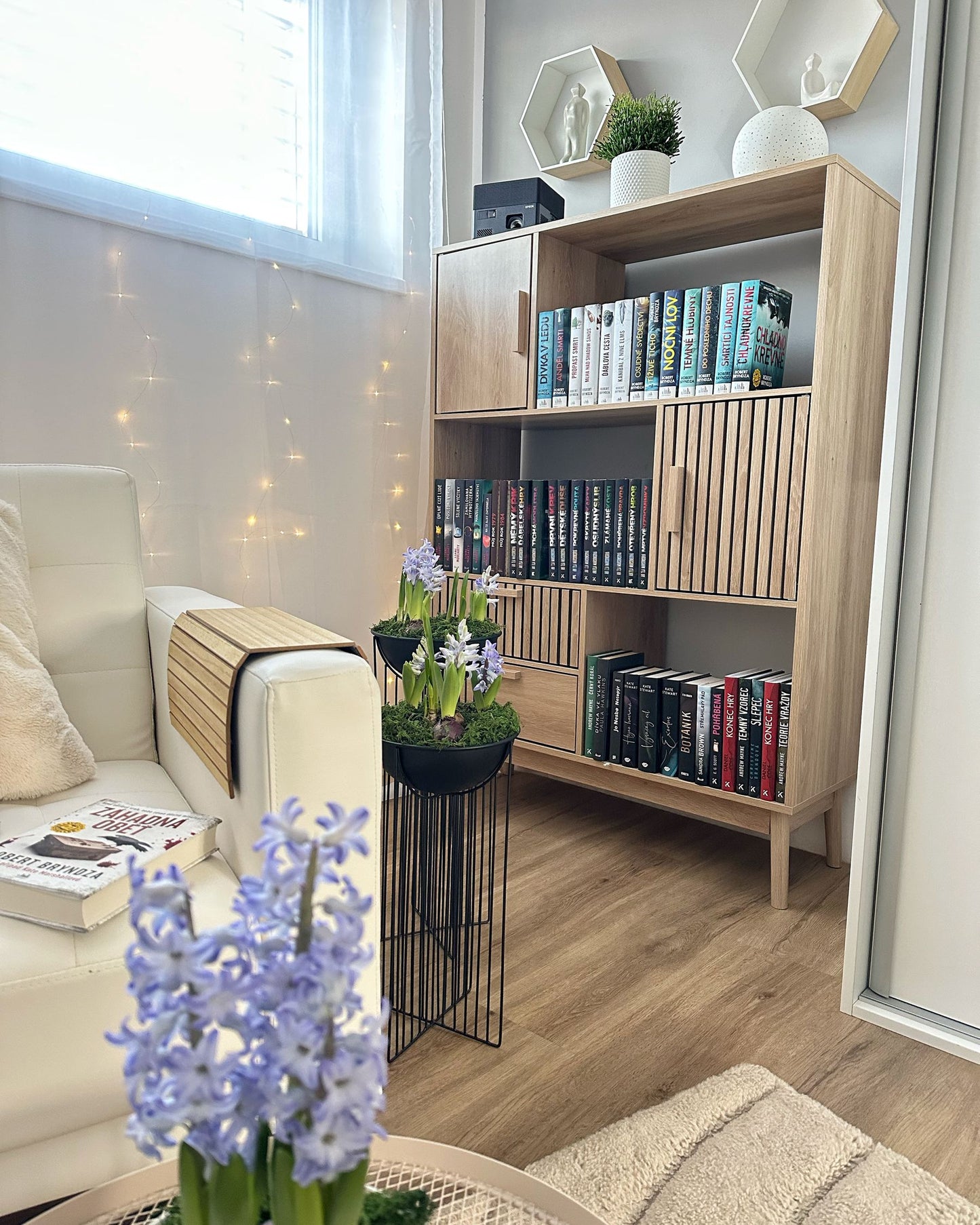 OmkarWood “Elora” Premium Engineered Wood Shelving Unit