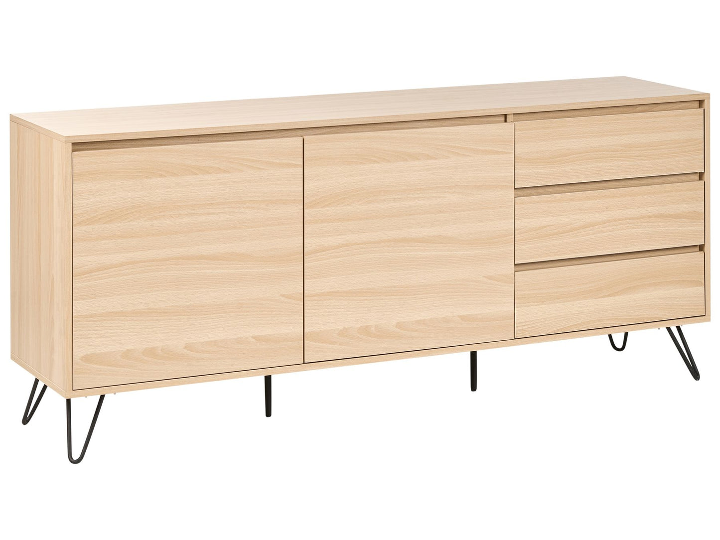 OmkarWood “Nordic Elegance” Premium Engineered Wood Sideboard Cabinet