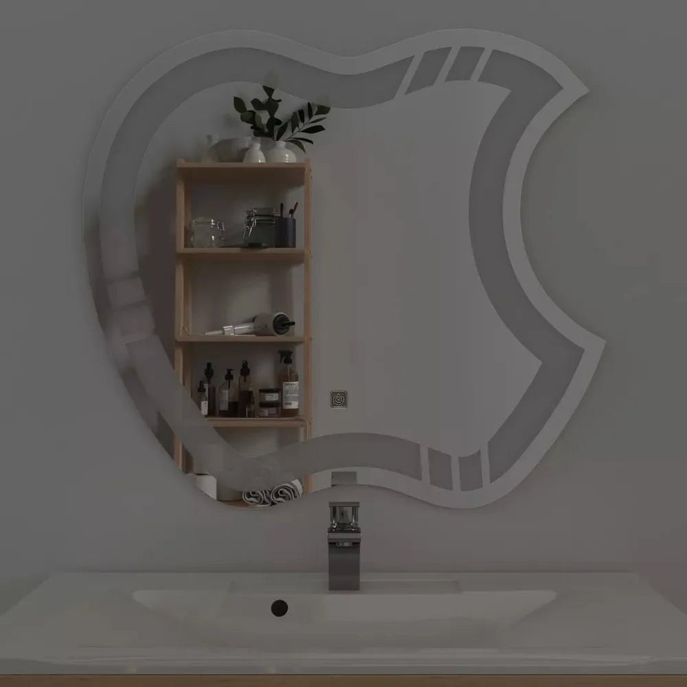 Apple Curve Designer LED Mirror