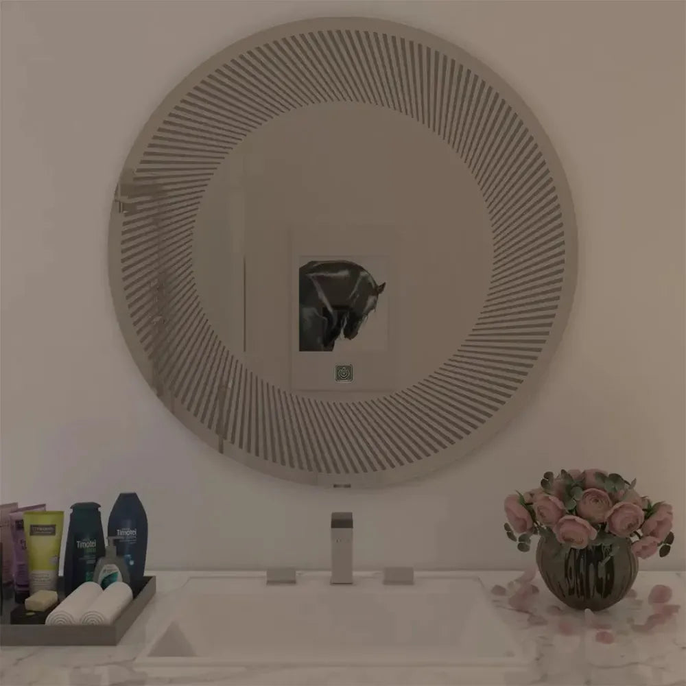 Modern LED Circular Bathroom Mirror