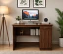 Premium Engineered Wood Computer Study Table with Storage Cabinet & Drawer | Modern Office Desk for Home & Office  1