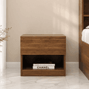 Aqua Modern Bedroom Side Table with Drawer 2