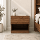 Aqua Modern Bedroom Side Table with Drawer 1