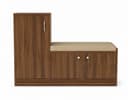 Entryway Shoe Storage Cabinet with Cushioned Seat 6
