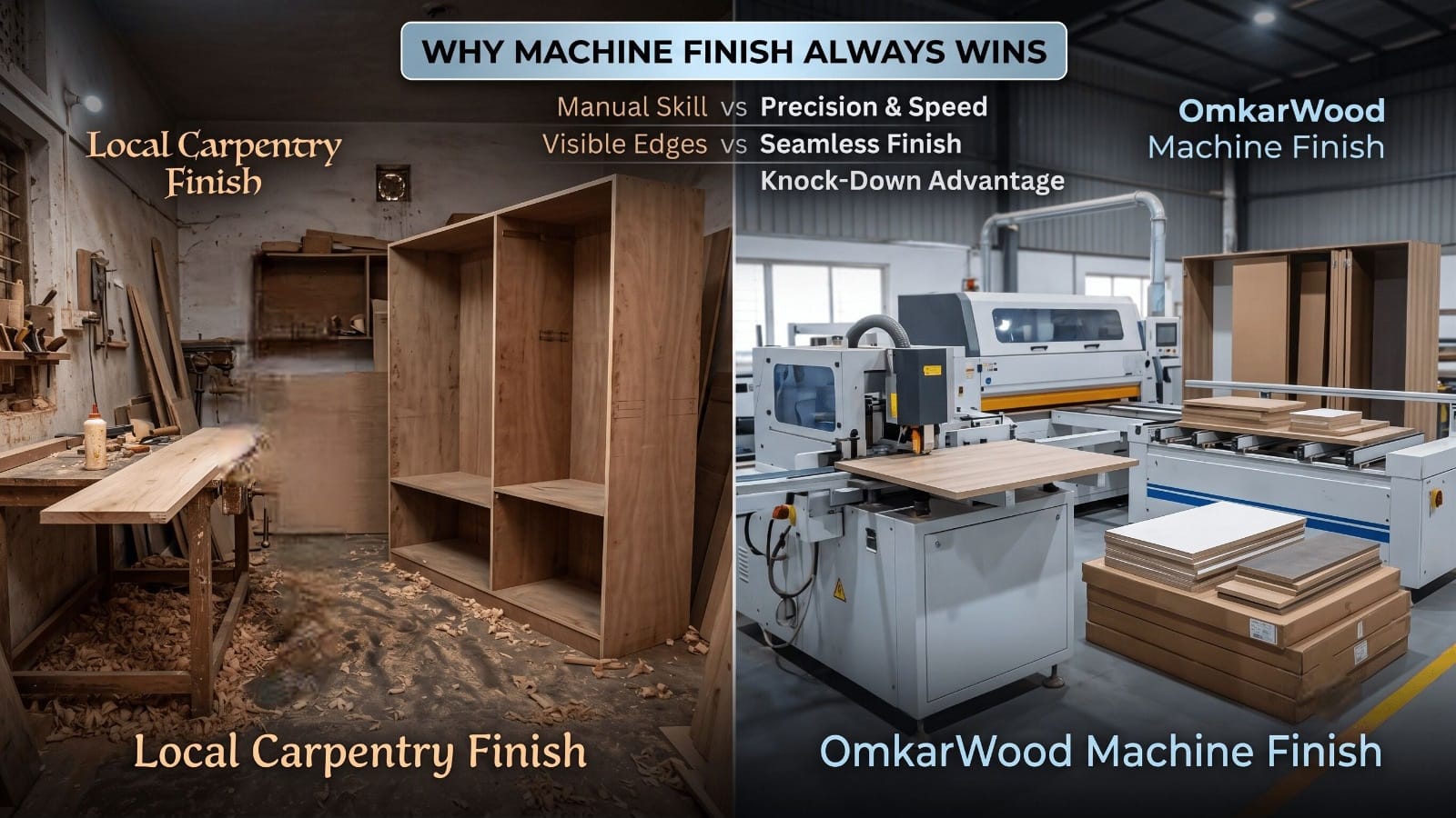 Factory Modular Furniture vs. Local Carpentry: Why Machine Finish Always Wins