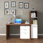 OmkarWood™ NovaSmart Study Desk with Bookshelf and Storage Drawers