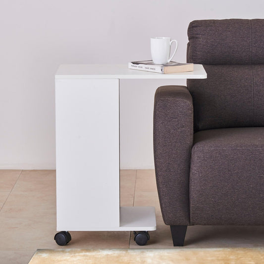 Omkarwood Premium Mobile C-Side Engineered Wood End Table