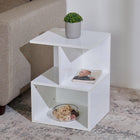 Omkarwood Nova Z-Shelf End Table