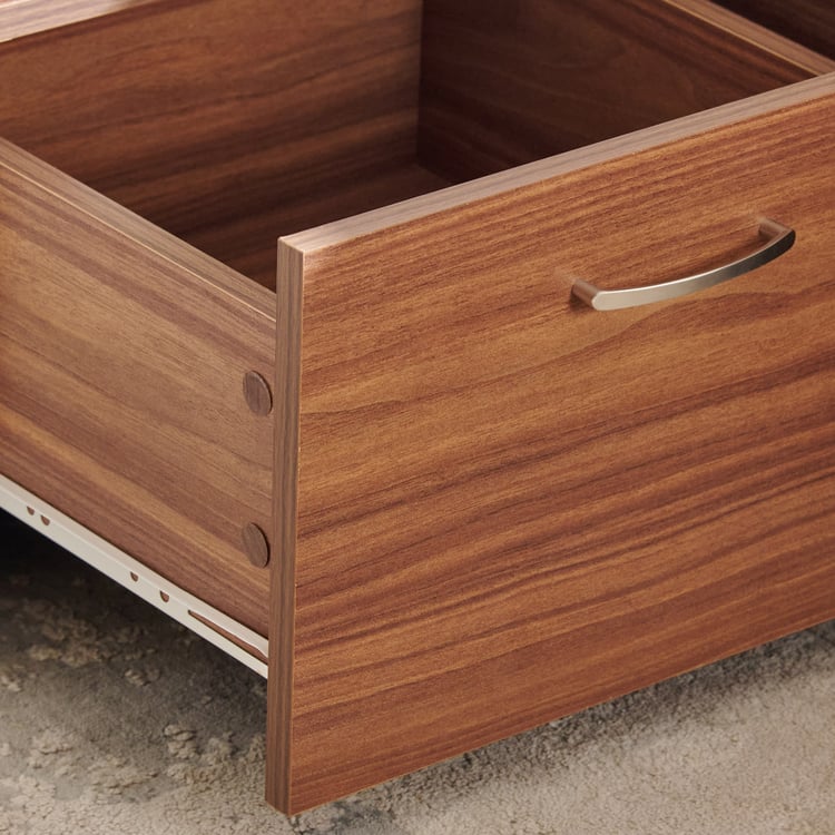 Nova Exotic Teak Bedside Table with Drawer & Open Shelf