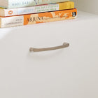 Nova White Bedside Table with Drawer & Open Shelf