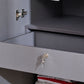 Modena 4-Door Wardrobe with Mirror & Leather-Finish Handles