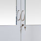 Astoria White 4-Door Wardrobe with Mirror & Drawer Storage