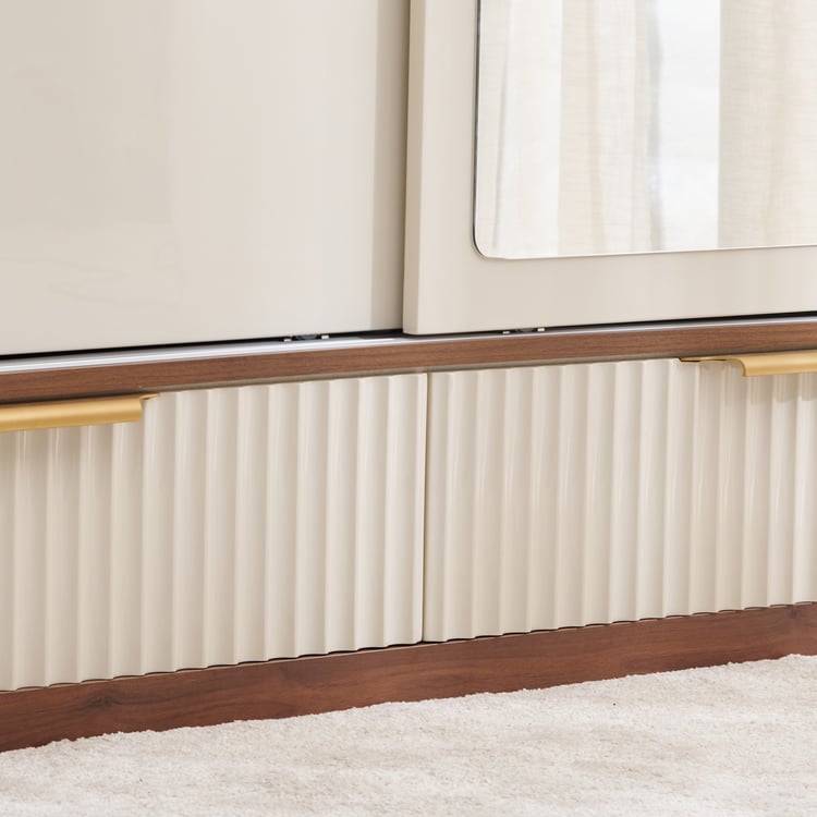 Lustra Sliding Wardrobe with Mirror & Drawer