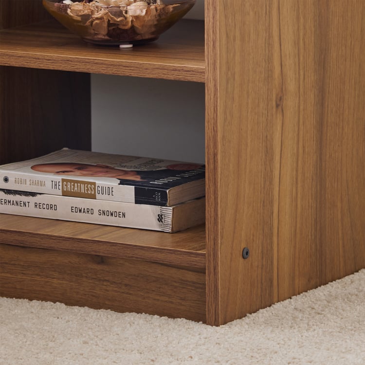 Linea Bedside Table with Open Shelves