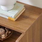 Linea Bedside Table with Open Shelves