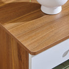 Orion Bedside Table with Drawer & Open Shelf