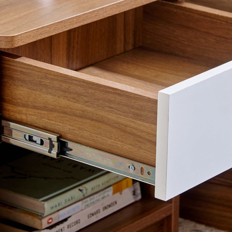 Orion Bedside Table with Drawer & Open Shelf