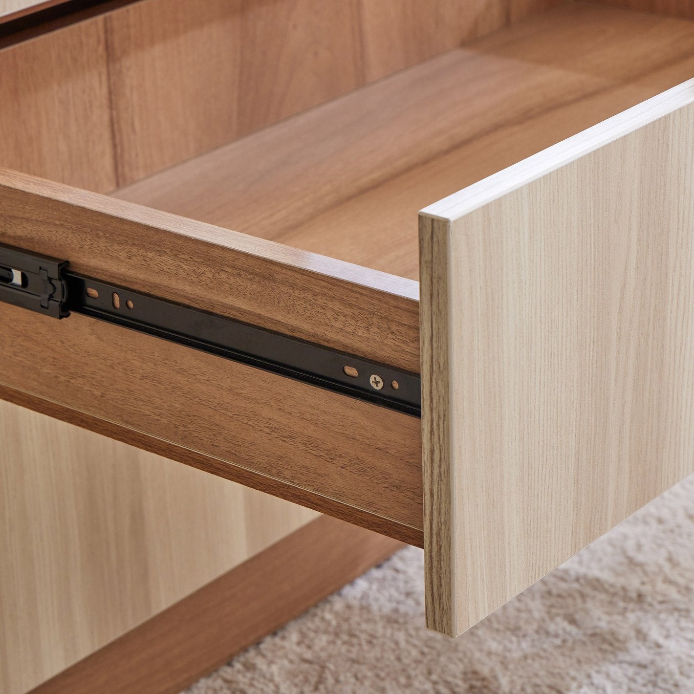 Astoria 4-Door Wardrobe with Mirror & Drawer Storage