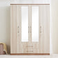 Astoria 4-Door Wardrobe with Mirror & Drawer Storage