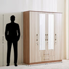Astoria 4-Door Wardrobe with Mirror & Drawer Storage
