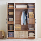 Astoria 4-Door Wardrobe with Mirror & Drawer Storage