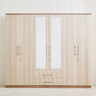 Astoria 6-Door Wardrobe with Mirror & Drawer Storage