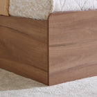 OmkarWood Premium  Bed with Box Storage & Modern Headboard