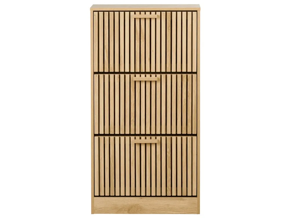 Shoe Storage Cabinet Light Brown
