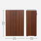 Walnut Elegance Shoe Cabinet
