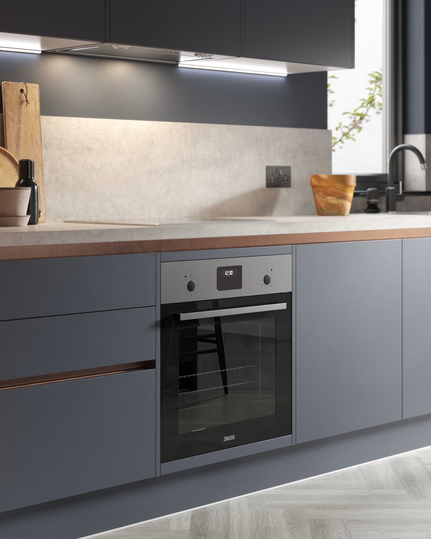 Linea Autograph Kitchen in Navy Blue Silk