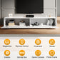 35×30 cm LED TV Cabinet – White high Gloss Premium Engineered Wood (MDF)