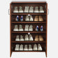 Walnut Elegance Shoe Cabinet